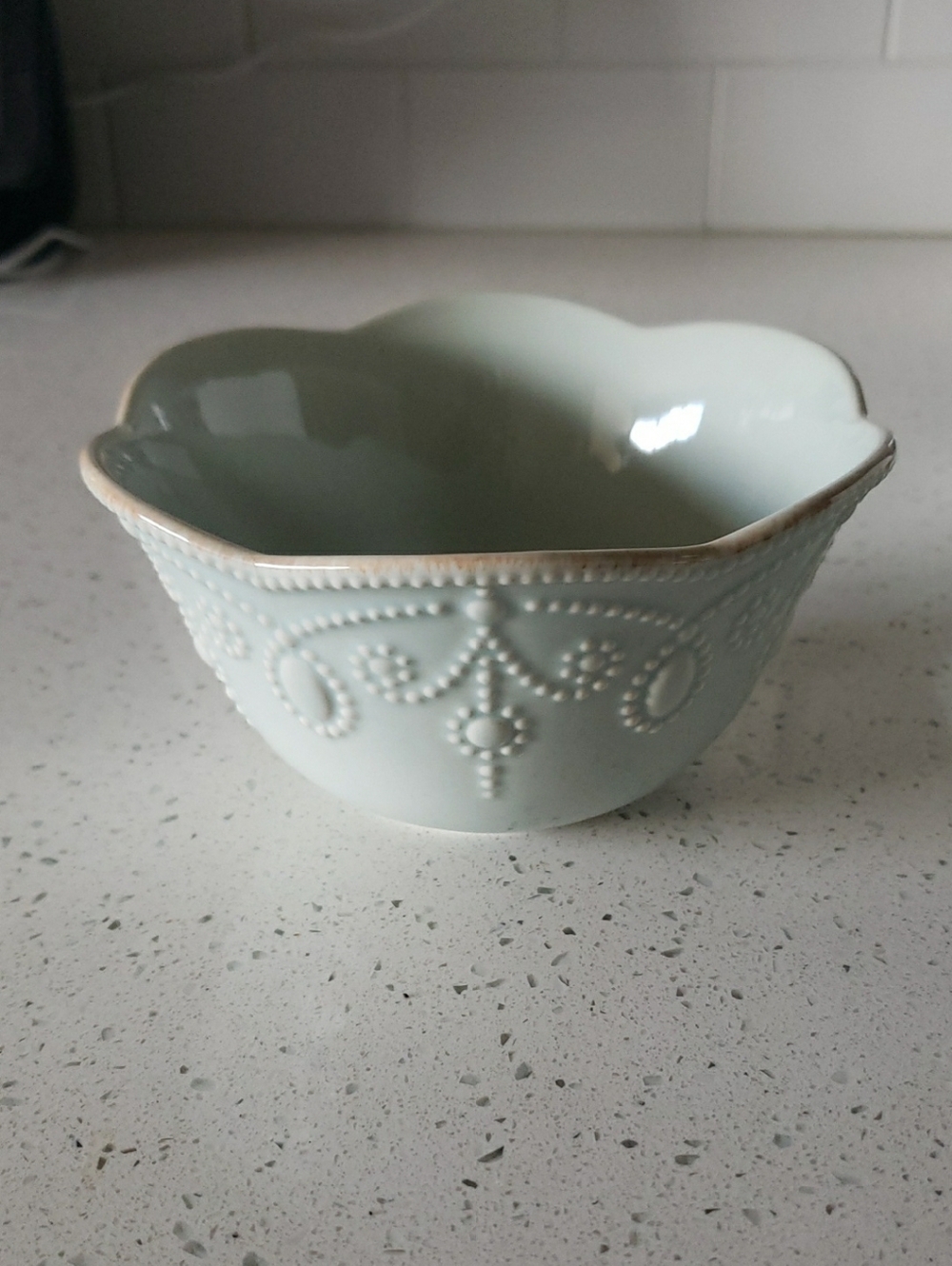 Lenox Ice Blue Scalloped Serving Bowls Set Of 4